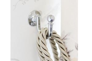 Laura Ashley Chrome Classic Tieback Hook - Thumbnail 2
