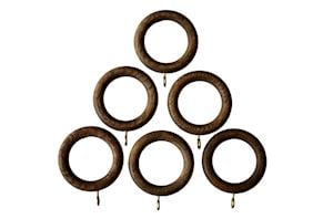 Laura Ashley Mitchell 28mm Dark Chestnut Wooden Rings