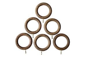 Laura Ashley Mitchell 28mm Light Chestnut Wooden Rings