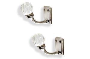 Laura Ashley Vivien Chrome Tieback Hook - Thumbnail 1