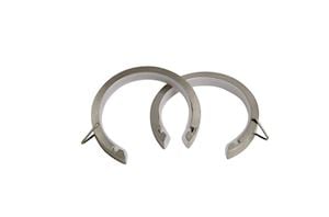 Speedy 28mm Lined Passing Rings Satin Silver