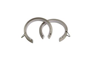 Speedy 35mm Passing Rings Satin Silver