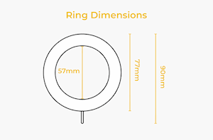 Rolls 45mm Modern Country Gold Black Wooden Rings - Thumbnail 2