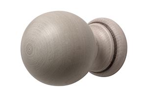 Rolls 45mm Modern Country Brushed Ivory Ball Finial  - Thumbnail 1