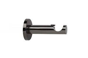 Rolls 19mm Neo Ball Metal Curtain Pole Black Nickel - Thumbnail 2