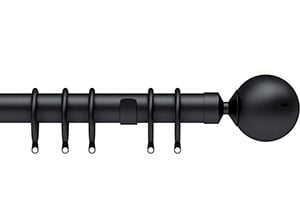 Speedy 28mm Nikola Metal Curtain Pole Black - Thumbnail 1