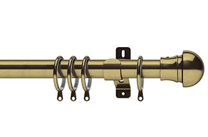 Swish 28mm Elements Nexus Antique Brass Metal Curtain Pole