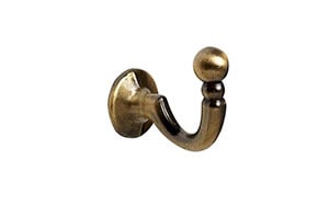 Palma Tie Back Hooks Antique Brass