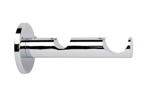 Rolls 19/28mm Neo Metal Double Bracket Chrome - Thumbnail 1