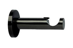 Rolls Neo 35mm Cylinder Curtain Pole Bracket Black Nickel - Thumbnail 1