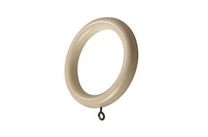 Rolls 45mm Modern Country Floral Ball Brushed Cream Wooden Curtain Pole - Thumbnail 3