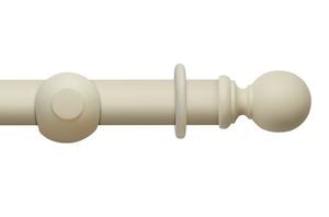 Rolls 45mm Modern Country Ball Pearl Wooden Curtain Pole