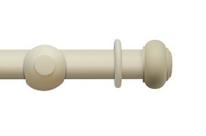 Rolls 45mm Modern Country Button Pearl Wooden Curtain Pole - Thumbnail 1