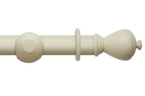 Rolls 45mm Modern Country Sugar Pot Pearl Wooden Curtain Pole