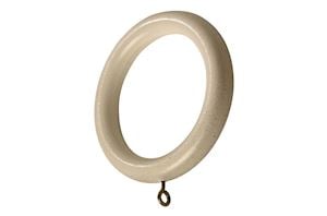 Rolls 55mm Modern Country Ball Brushed Cream Wooden Curtain Pole - Thumbnail 3