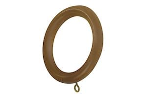 Rolls 55mm Modern Country Ball Light Oak Wooden Curtain Pole - Thumbnail 3