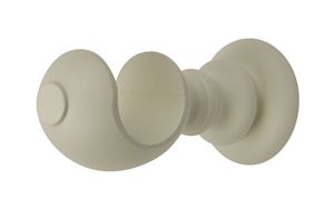 Rolls 55mm Modern Country Button Pearl Wooden Curtain Pole - Thumbnail 2