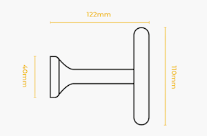 Rolls Modern Country Light Oak Wooden Holdback - Thumbnail 2