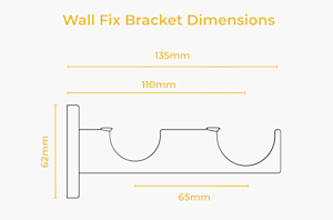 Rolls 19/28mm Neo Metal Double Bracket Black Nickel - Thumbnail 2