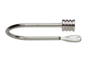 Rolls Neo Stud Stainless Steel Curtain Holdbacks