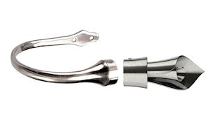 Rosa Curtain Holdback Satin Steel