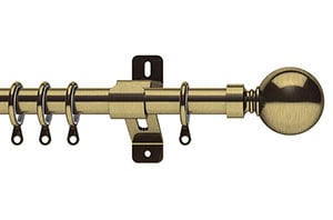 Swish 28mm Elements Belgravia Antique Brass Metal Curtain Pole