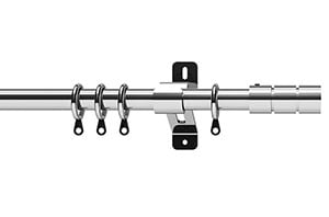 Swish 28mm Elements Brooklyn Chrome Metal Curtain Pole