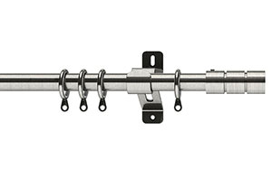 Swish 28mm Elements Brooklyn Satin Steel Metal Curtain Pole