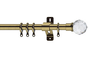 Swish 28mm Elements Capella Antique Brass Metal Curtain Pole