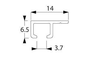 Silent Gliss 1025 Uncorded Ceiling Fix Aluminium Curtain Track - Thumbnail 3