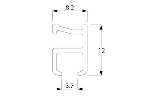 Silent Gliss 1090 Uncorded Aluminium Curtain Track - Thumbnail 2