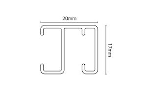 Silent Gliss 1280 Uncorded Aluminium Curtain Track - Thumbnail 3