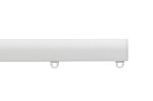 Silent Gliss 7610 30mm Metropole Flush End Cap Matt White Curtain Pole