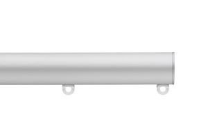 Silent Gliss 7610 30mm Metropole Flush End Cap Silver Curtain Pole