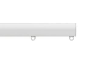 Silent Gliss 7610 30mm Metropole Flush End Cap White Curtain Pole