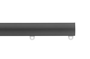 Silent Gliss 7610 30mm Metropole Flush End Cap Black Curtain Pole