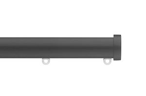 Silent Gliss 7610 30mm Metropole Stud End Cap Black Curtain Pole