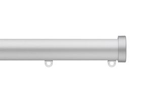 Silent Gliss 7610 30mm Metropole Stud End Cap Silver Curtain Pole