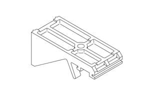 Silent Gliss 3836 Wall Fix Bracket White