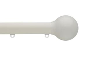 Silent Gliss 7610 30mm Metropole Ball Ecru Curtain Pole