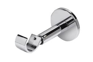 Speedy 28mm Sphere Chrome Metal Curtain Pole - Thumbnail 2