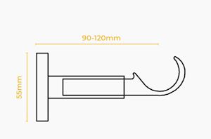 Speedy 28mm IDC Support Bracket Antique Brass - Thumbnail 2