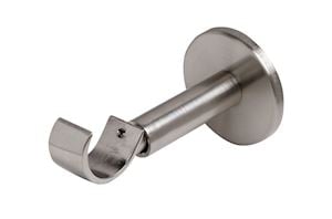 Speedy 28mm Empire Satin Silver Metal Curtain Pole - Thumbnail 2