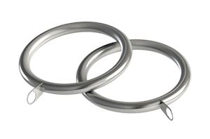 Speedy 28mm Lined Rings Satin Silver - Thumbnail 1