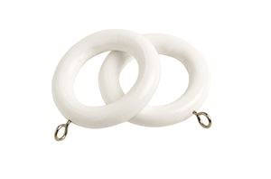Speedy 28mm Victory White Wooden Curtain Pole - Thumbnail 3