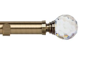 Speedy 35mm Acrylic Ball Eyelet Pole Antique Brass - Thumbnail 1