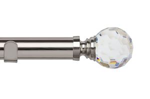 Speedy 35mm Acrylic Ball Eyelet Pole Satin Silver