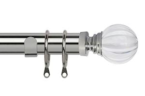 Speedy 35mm Segmented Ball Curtain Pole Chrome