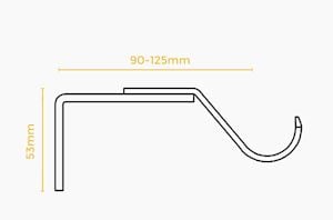 Speedy 35mm Passing Bracket Satin Silver - Thumbnail 2