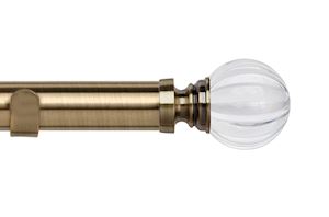 Speedy 35mm Segmented Ball Eyelet Pole Antique Brass - Thumbnail 1